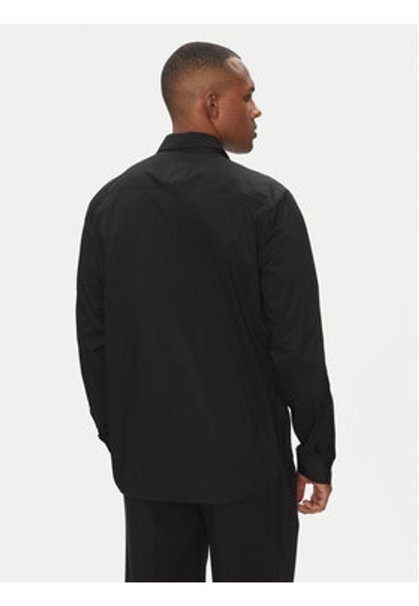 Versace Jeans Couture Koszula 78GALYR1 Czarny Slim Fit. Kolor: czarny. Materiał: bawełna