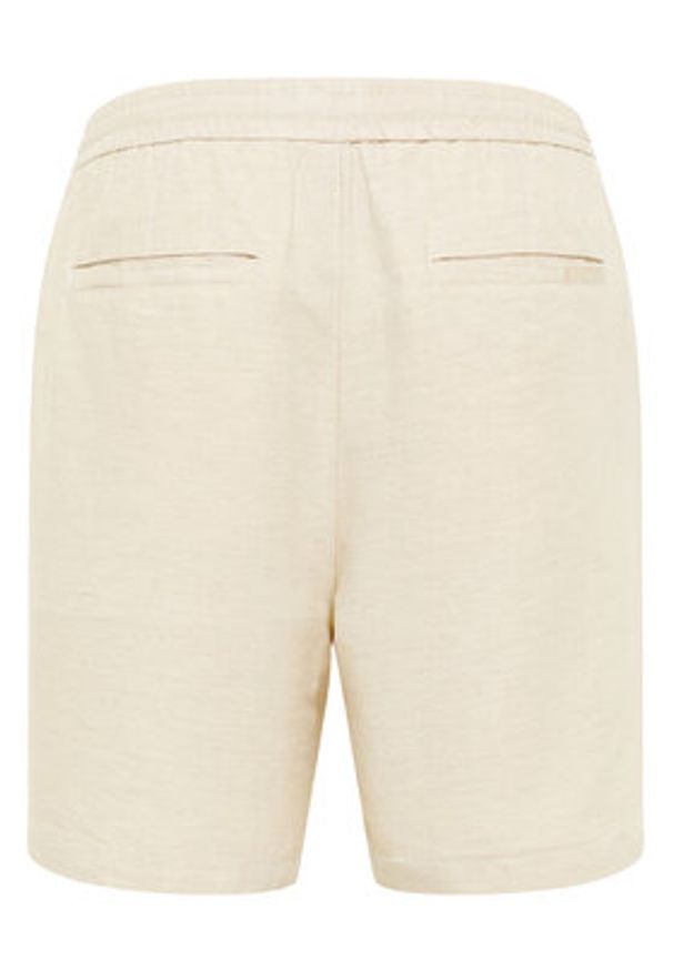 Mustang Szorty materiałowe Linen 1016459 Écru Loose Fit. Materiał: bawełna