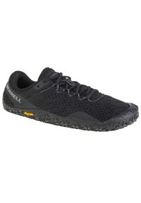 Buty do biegania damskie Merrell Vapor Glove 6. Kolor: czarny. Materiał: materiał, syntetyk. Sport: bieganie
