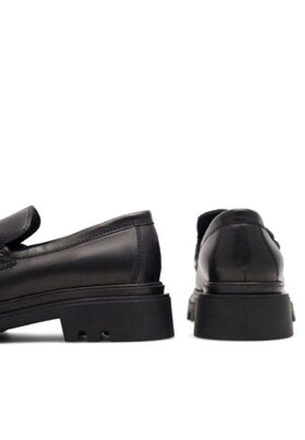 Badura Loafersy 22SS24 Czarny. Kolor: czarny. Materiał: skóra