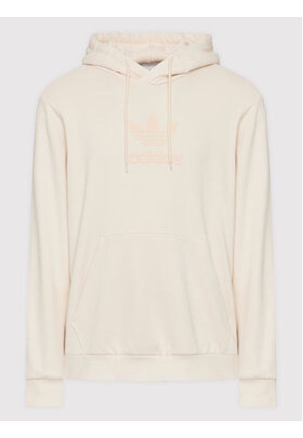 Adidas - adidas Bluza Trefoil Series Street HK2790 Beżowy Relaxed Fit. Kolor: beżowy. Materiał: bawełna. Styl: street
