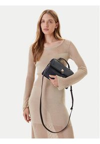 TOMMY HILFIGER - Tommy Hilfiger Torebka Th Eternity Mini Satchel AW0AW17176 Czarny. Kolor: czarny. Materiał: skórzane #3