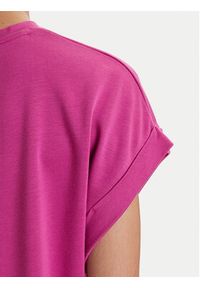 Emporio Armani T-Shirt EW000616 AF12187 UA227 Różowy Loose Fit. Kolor: różowy. Materiał: wiskoza #7