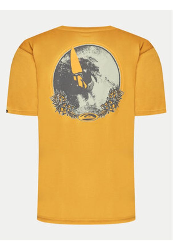 Quiksilver T-Shirt Tc Snap EQYZT07672 Żółty Regular Fit. Kolor: żółty. Materiał: bawełna