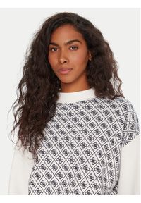 Guess Golf W5BR23 Z3JD2 Écru Relaxed Fit. Typ kołnierza: golf. Materiał: syntetyk