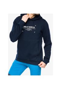 Bluza z kapturem męska Helly Hansen Move Sweat Hoodie. Typ kołnierza: kaptur. Kolor: niebieski. Sport: fitness #1