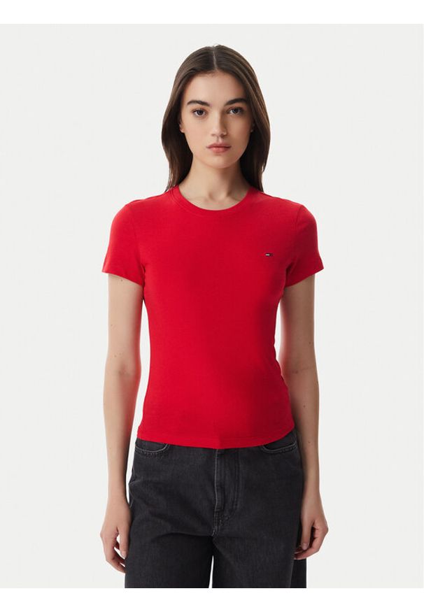 Tommy Jeans Komplet t-shirtów DW0DW21366 Kolorowy Slim Fit. Materiał: bawełna. Wzór: kolorowy