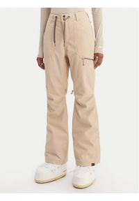 Roxy Spodnie snowboardowe Nadia ERJTP03271 Beżowy Tailored Fit. Kolor: beżowy. Materiał: syntetyk. Sport: snowboard #1