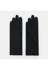 Mohito - Rękawiczki z wełną - Czarny. Kolor: czarny. Materiał: wełna #1