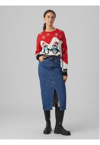 Vero Moda Sweter 10292664 Czerwony Regular Fit. Kolor: czerwony. Materiał: syntetyk #5