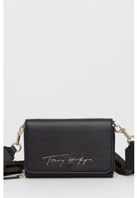 TOMMY HILFIGER - Tommy Hilfiger - Kopertówka. Kolor: czarny. Rodzaj torebki: na ramię #1