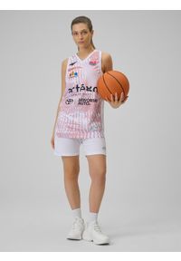 4f - 4F Koszulka meczowa replika domowa z sezonu 2025/26 damska 4F x KS Basket 25 Bydgoszcz - biała S. Kolor: biały. Materiał: materiał. Wzór: nadruk. Sport: bieganie, fitness #2