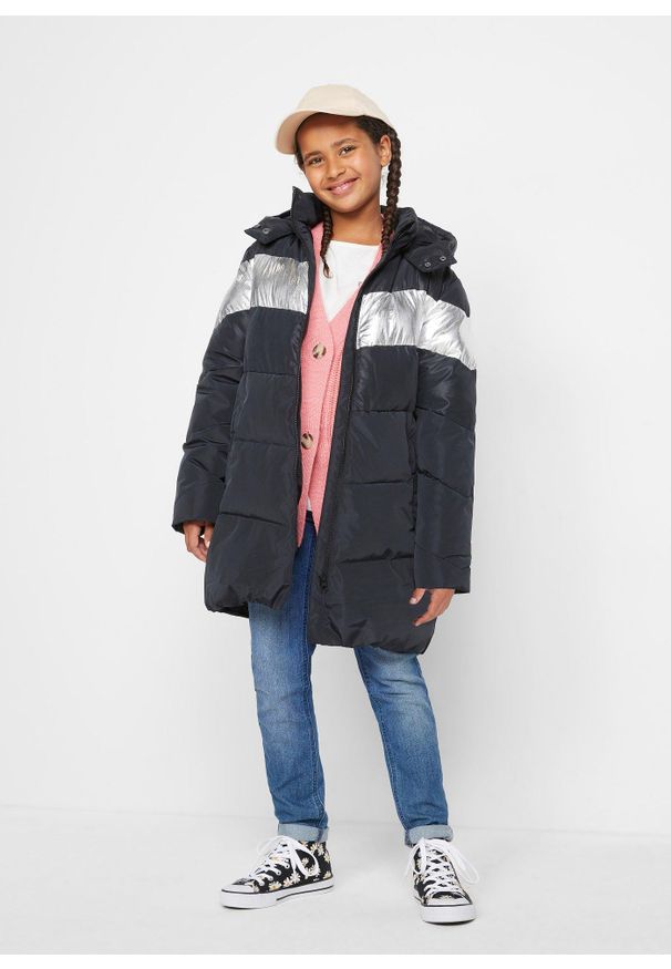 bonprix - Dżinsy dziewczęce skinny fit, mid waist. Kolor: niebieski. Styl: klasyczny