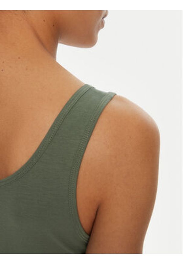 Vero Moda Top Lulu 10326294 Zielony Regular Fit. Kolor: zielony. Materiał: bawełna