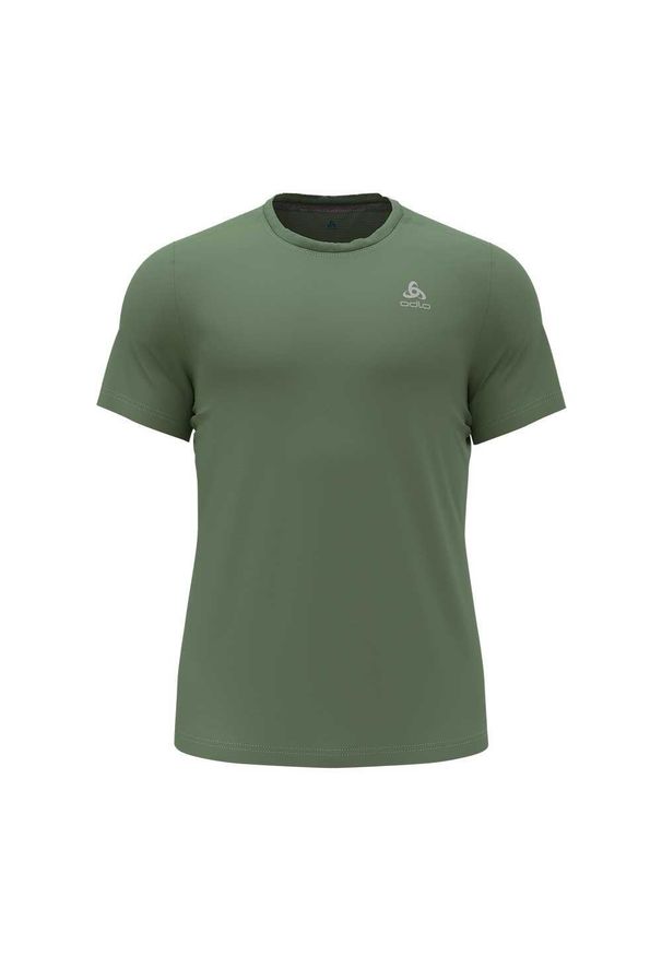 Koszulka z krótkim rękawem trekkingowa męska Odlo T-shirt F-DRY. Kolor: zielony. Długość rękawa: krótki rękaw. Długość: krótkie