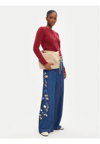 Munthe Jeansy Obey 252141025203 Niebieski Wide Leg. Kolor: niebieski #4