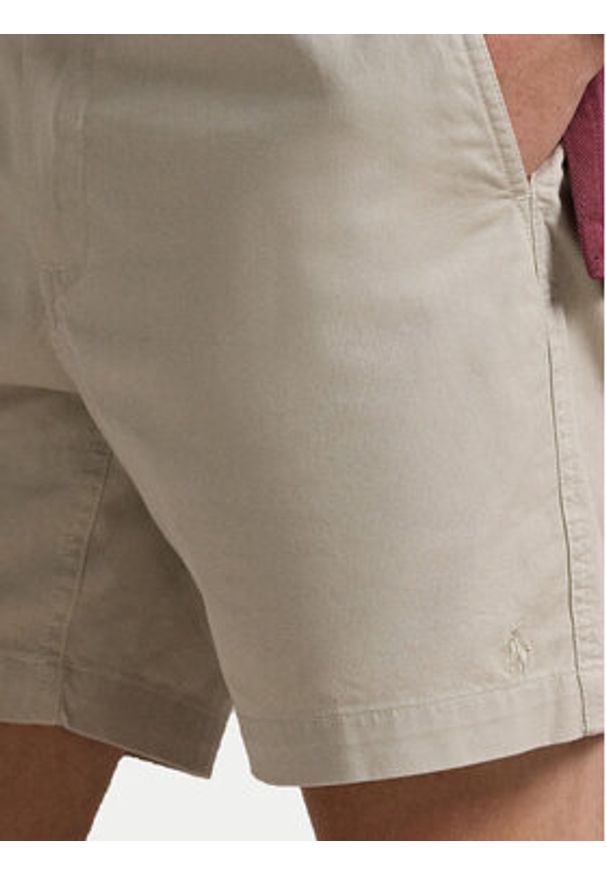 Polo Ralph Lauren Szorty materiałowe 710644995002 Beżowy Classic Fit. Kolor: beżowy. Materiał: bawełna
