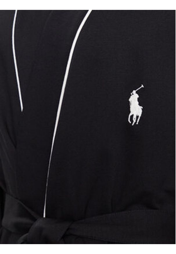 Polo Ralph Lauren Szlafrok 714899677001 Czarny. Typ kołnierza: polo. Kolor: czarny. Materiał: syntetyk