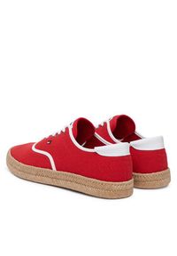 TOMMY HILFIGER - Tommy Hilfiger Espadryle Th Hi Vulc Core Jutte Canvas FM0FM05872 Czerwony. Kolor: czerwony. Materiał: materiał #5