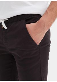 bonprix - Spodnie ze stretchem i gumką w talii, Regular Fit Straight. Kolor: czarny. Materiał: tkanina #3