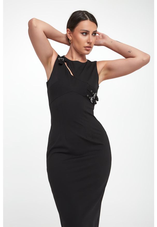 Versace Jeans Couture - Sukienka midi VERSACE JEANS COUTURE. Długość: midi