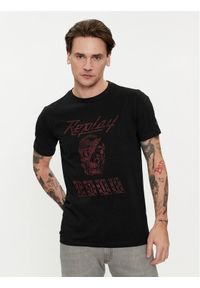 Replay T-Shirt M6761.000.23608P Czarny Regular Fit. Kolor: czarny. Materiał: bawełna