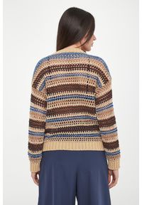 Weekend Max Mara - Sweter damski ażurowy lniany Onirica WEEKEND MAX MARA. Materiał: len. Wzór: ażurowy #4