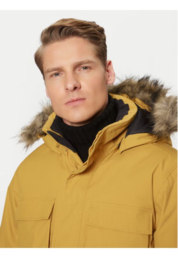 Jack Wolfskin Parka Glacier Canyon 1107674 Żółty Regular Fit. Kolor: żółty. Materiał: syntetyk