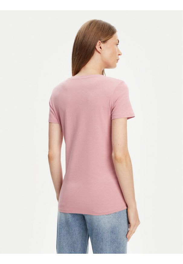 Guess T-Shirt O5RI01 KBBU1 Różowy Regular Fit. Kolor: różowy. Materiał: bawełna