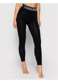 Calvin Klein Underwear Legginsy 701218762 Czarny Slim Fit. Kolor: czarny. Materiał: bawełna