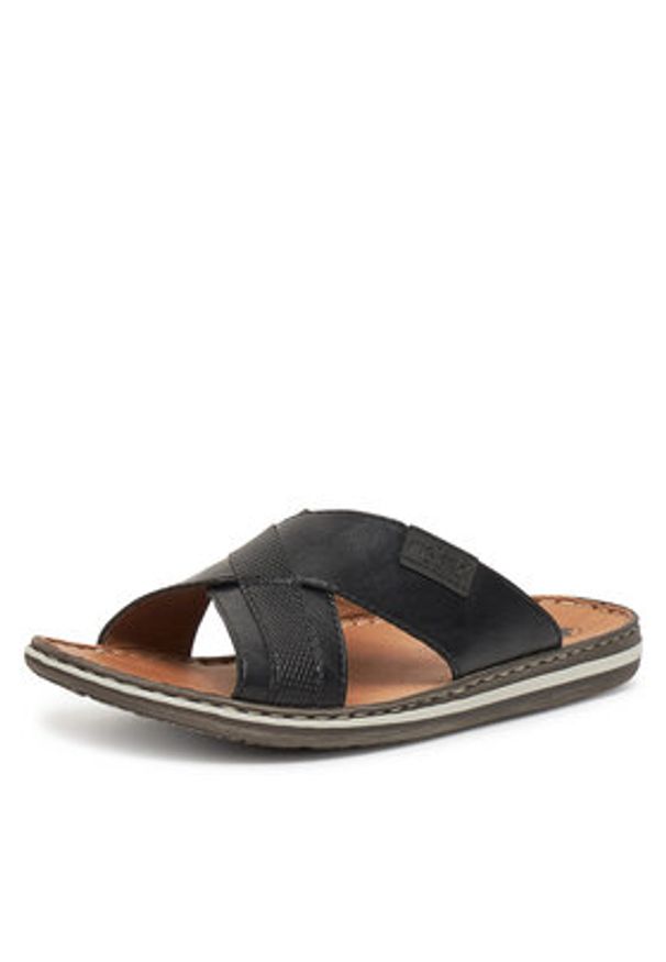 Rieker Klapki CEO-21082-00 Czarny. Kolor: czarny. Materiał: skóra, syntetyk