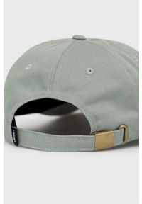 Vans czapka bawełniana kolor zielony z aplikacją. Kolor: zielony. Materiał: bawełna. Wzór: aplikacja #4