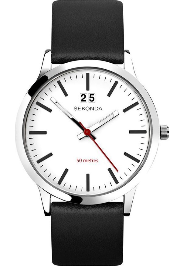 Zegarek Sekonda Zegarek męski Sekonda 1939 czarny. Kolor: czarny