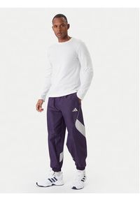 Adidas - adidas Spodnie dresowe Stadium JX5610 Fioletowy Loose Fit. Kolor: fioletowy. Materiał: syntetyk #4
