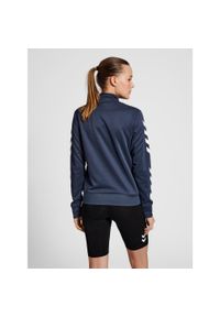 Damska bluza dresowa zapinana na zamek Hummel Legacy. Kolor: zielony, niebieski, wielokolorowy. Materiał: dresówka. Sport: piłka ręczna