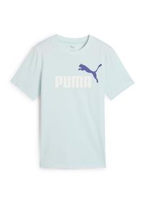 Koszulka Puma Ess 2 Color No.1 Logo Tee B, Dzieci. Kolor: niebieski. Materiał: bawełna, materiał