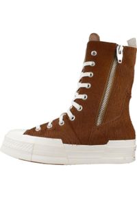 Tenisówki Converse Model Chuck Taylor All Star 70 Plus Xhi Kolor Brązowy. Kolor: brązowy. Materiał: tkanina, skóra