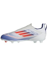 Adidas - Buty piłkarskie adidas F50 League Ll FG/MG IF1362 białe. Kolor: biały. Szerokość cholewki: normalna. Wzór: nadruk. Sport: piłka nożna #6