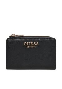 Guess Mały Portfel Damski SWZG74 59156 Czarny. Kolor: czarny. Materiał: skóra