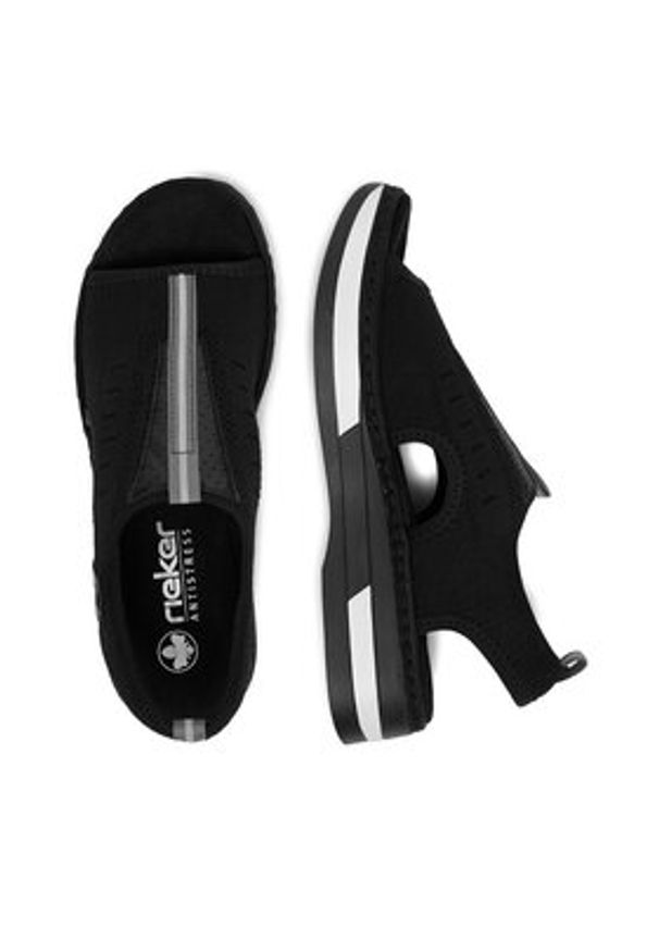 Rieker Sandały CEO-V59B5-00 Czarny. Kolor: czarny. Materiał: materiał