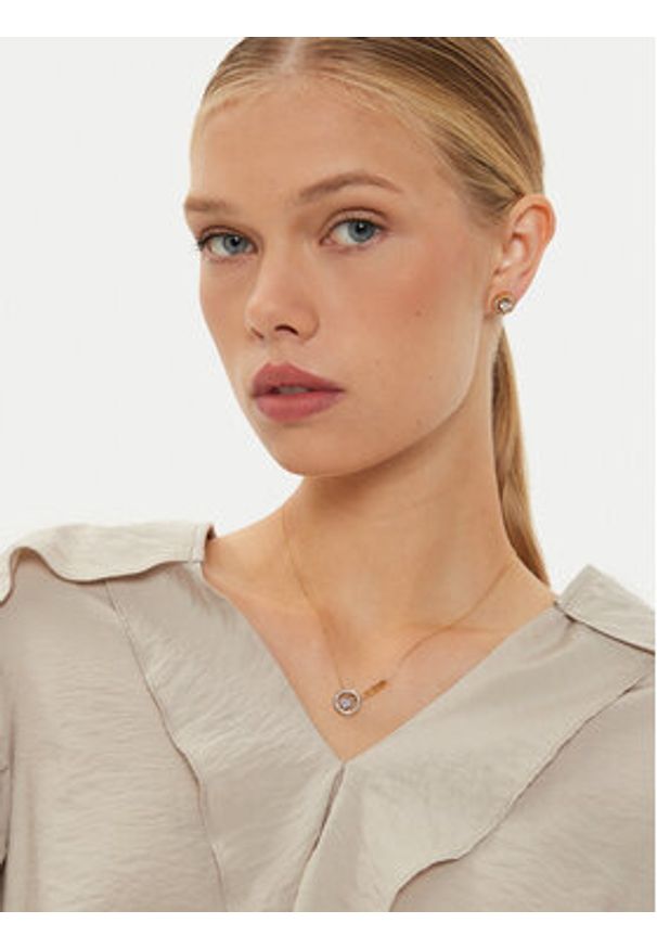 Guess Naszyjnik JUBN04 665JW Złoty. Materiał: metalowe, złote. Kolor: złoty