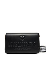 Love Moschino - LOVE MOSCHINO Torebka JC4221PP0MKF0000 Czarny. Kolor: czarny. Materiał: skórzane