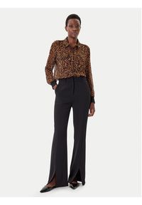 DKNY Koszula P43A8FXZ Brązowy Regular Fit. Kolor: brązowy. Materiał: syntetyk #4