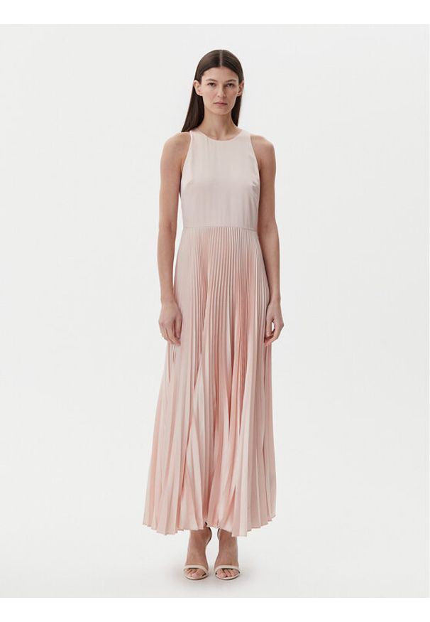 BOSS Sukienka koktajlowa C_Daliana 50541062 Różowy Regular Fit. Kolor: różowy. Materiał: syntetyk. Styl: wizytowy