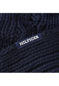 TOMMY HILFIGER - Tommy Hilfiger Szalik Monotype Chunky Knit Scarf AM0AM11507 Granatowy. Kolor: niebieski. Materiał: syntetyk #2