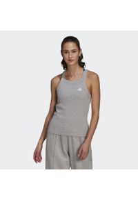 Adidas - Podkoszulek damskie adidas Esssentials Yoga Rib. Kolor: szary. Sport: joga i pilates #1