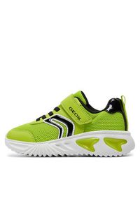 Geox Sneakersy J Assister Boy J45DZC 014CE C3707 S Zielony. Kolor: zielony. Materiał: materiał, mesh #7