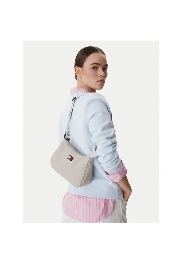 Torebka Tommy Jeans. Kolor: beżowy