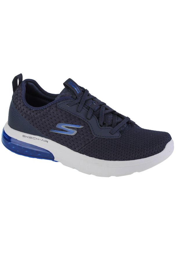 skechers - Buty sportowe Sneakersy męskie, Skechers Go Walk Air 2.0 – Crosser. Kolor: niebieski. Sport: turystyka piesza