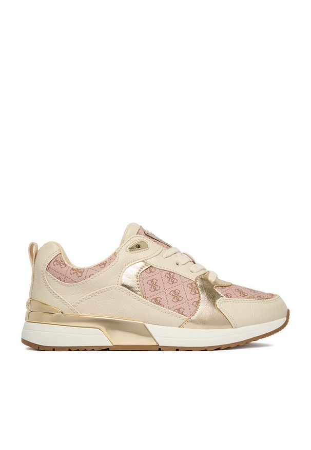 Sneakersy Guess. Kolor: beżowy